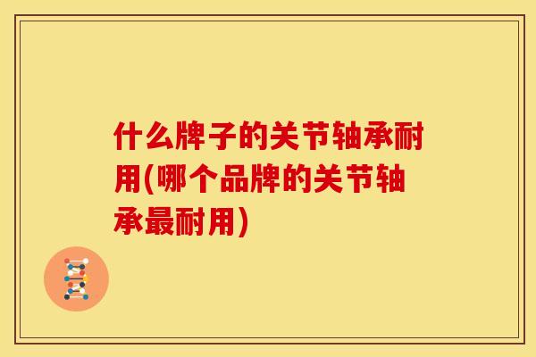 什么牌子的关节轴承耐用(哪个品牌的关节轴承最耐用)
