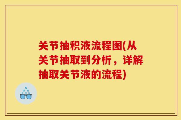 关节抽积液流程图(从关节抽取到分析，详解抽取关节液的流程)