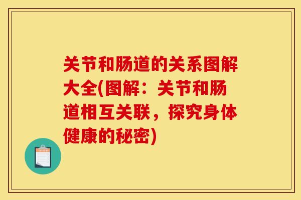 关节和肠道的关系图解大全(图解：关节和肠道相互关联，探究身体健康的秘密)