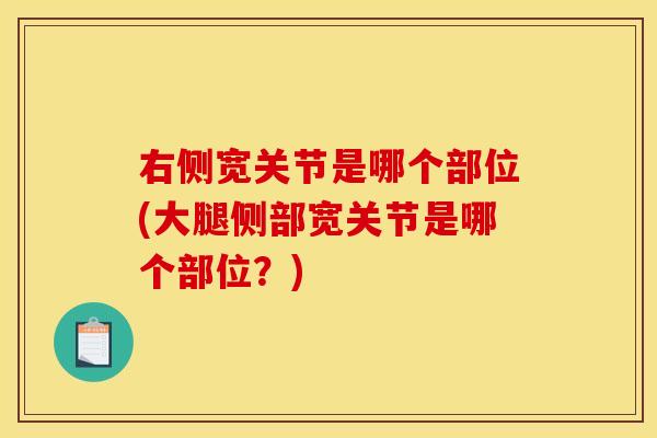 右侧宽关节是哪个部位(大腿侧部宽关节是哪个部位？)