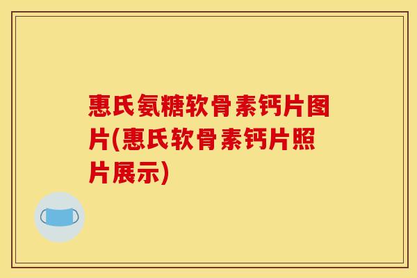惠氏氨糖软骨素钙片图片(惠氏软骨素钙片照片展示)