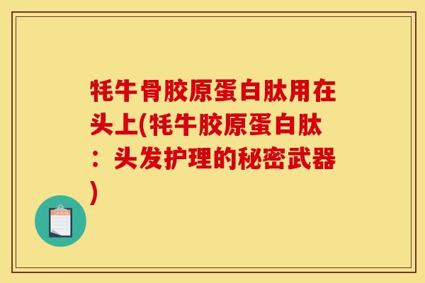 牦牛骨胶原蛋白肽用在头上(牦牛胶原蛋白肽：头发护理的秘密武器)