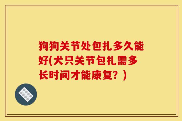 狗狗关节处包扎多久能好(犬只关节包扎需多长时间才能康复？)