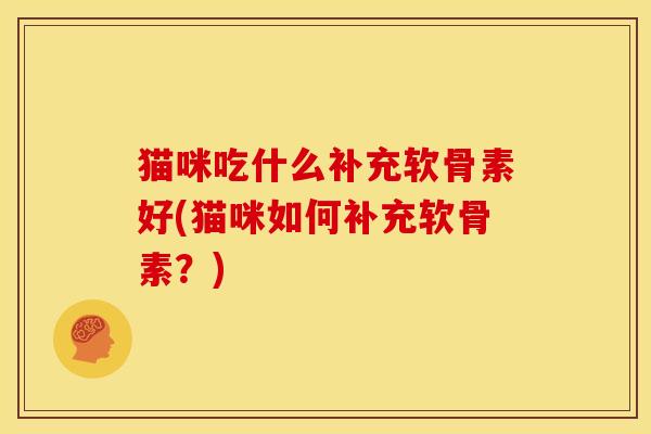 猫咪吃什么补充软骨素好(猫咪如何补充软骨素？)