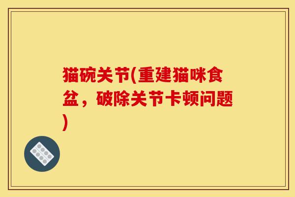 猫碗关节(重建猫咪食盆，破除关节卡顿问题)