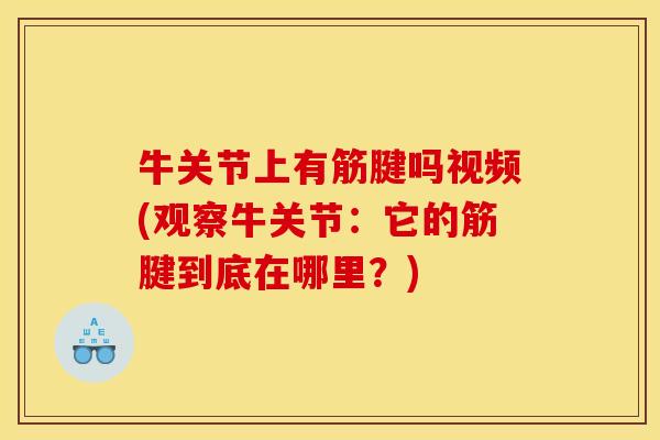 牛关节上有筋腱吗视频(观察牛关节:它的筋腱到底在哪里?) 牛关节上有筋腱吗视频(观察牛关节:它的筋腱到底在哪里?)