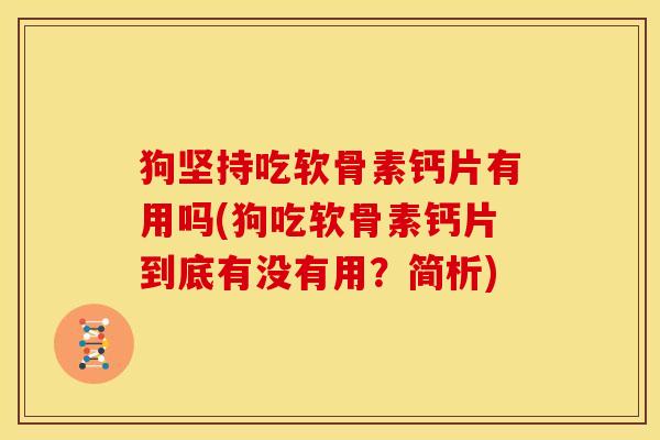 狗坚持吃软骨素钙片有用吗(狗吃软骨素钙片到底有没有用？简析)