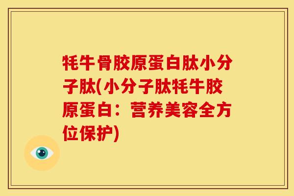 牦牛骨胶原蛋白肽小分子肽(小分子肽牦牛胶原蛋白：营养美容全方位保护)