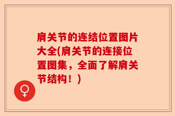 肩关节的连结位置图片大全(肩关节的连接位置图集，全面了解肩关节结构！)
