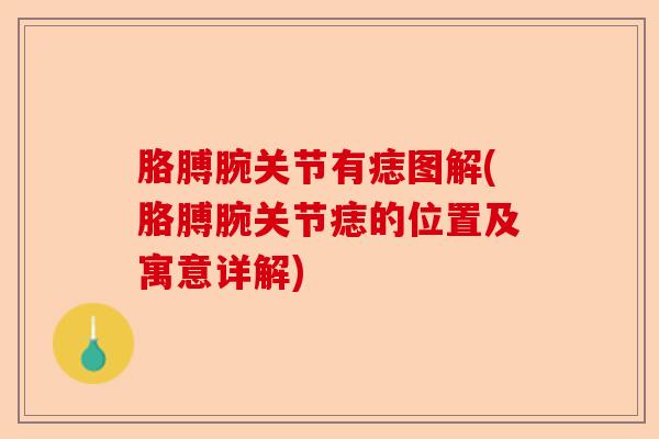 胳膊腕关节有痣图解(胳膊腕关节痣的位置及寓意详解)