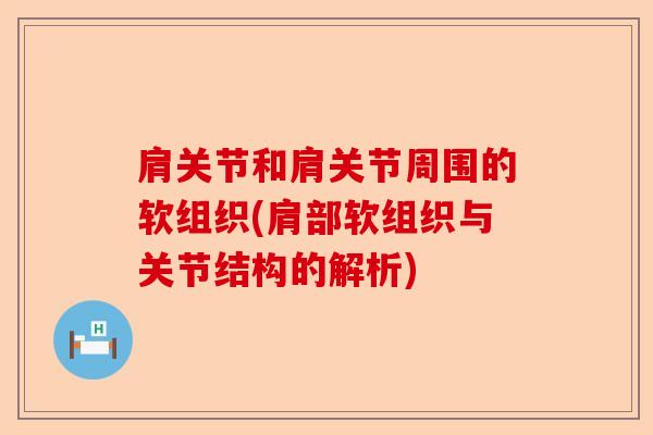 肩关节和肩关节周围的软组织(肩部软组织与关节结构的解析)