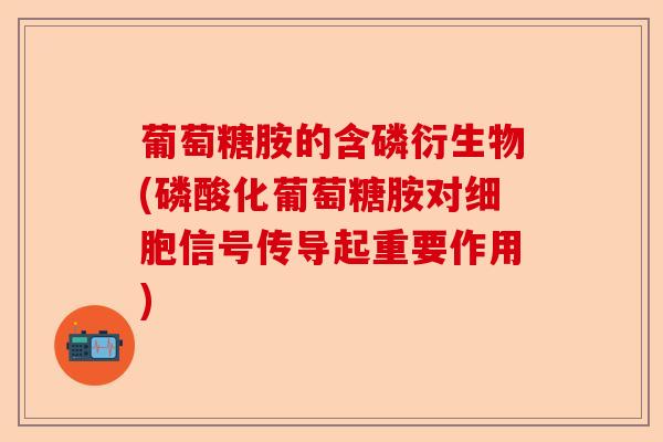 葡萄糖胺的含磷衍生物(磷酸化葡萄糖胺对细胞信号传导起重要作用)