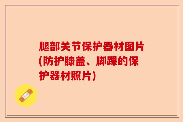 腿部关节保护器材图片(防护膝盖、脚踝的保护器材照片)