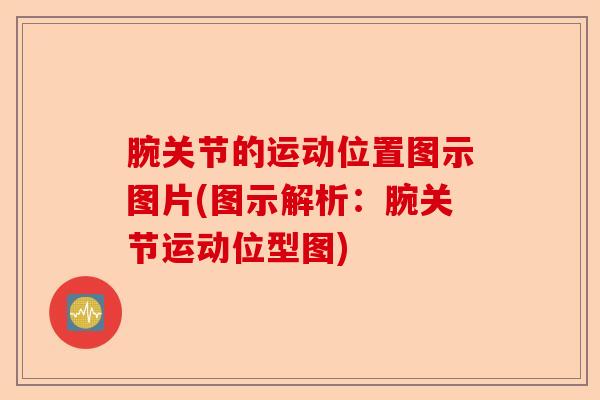 腕关节的运动位置图示图片(图示解析：腕关节运动位型图)
