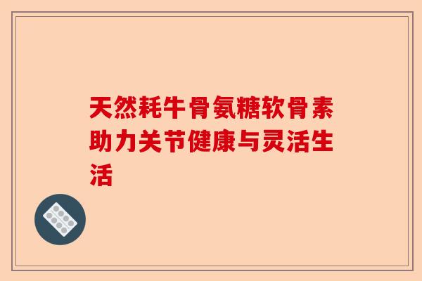 天然耗牛骨氨糖软骨素助力关节健康与灵活生活