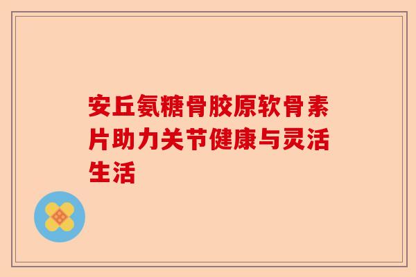 安丘氨糖骨胶原软骨素片助力关节健康与灵活生活