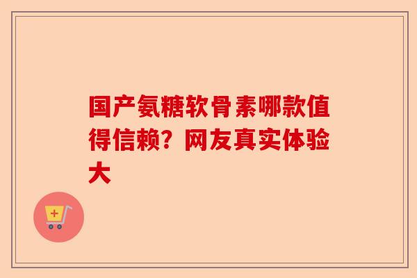 国产氨糖软骨素哪款值得信赖？网友真实体验大